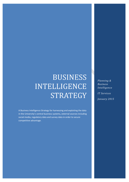 Business Intelligence (BI) Strategy