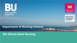 Adult Nursing Interested in Nursing at BU……