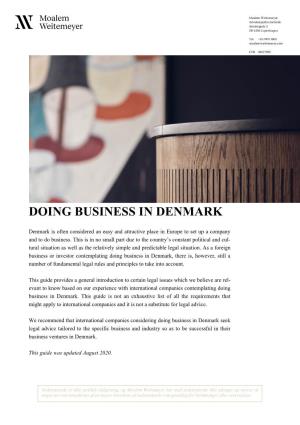 Doing Business in Denmark