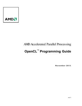 AMD Accelerated Parallel Processing Opencl Programming Guide
