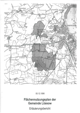 Flächennutzungsplan Der Gemeinde Lüssow Erläuterungsbericht Inhaltsverzeichnis