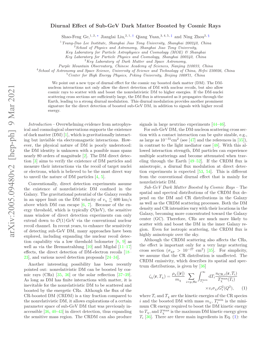 Diurnal Effect of Sub-Gev Dark Matter Boosted by Cosmic Rays