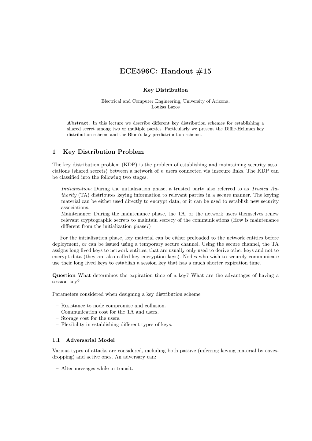 ECE596C: Handout #15