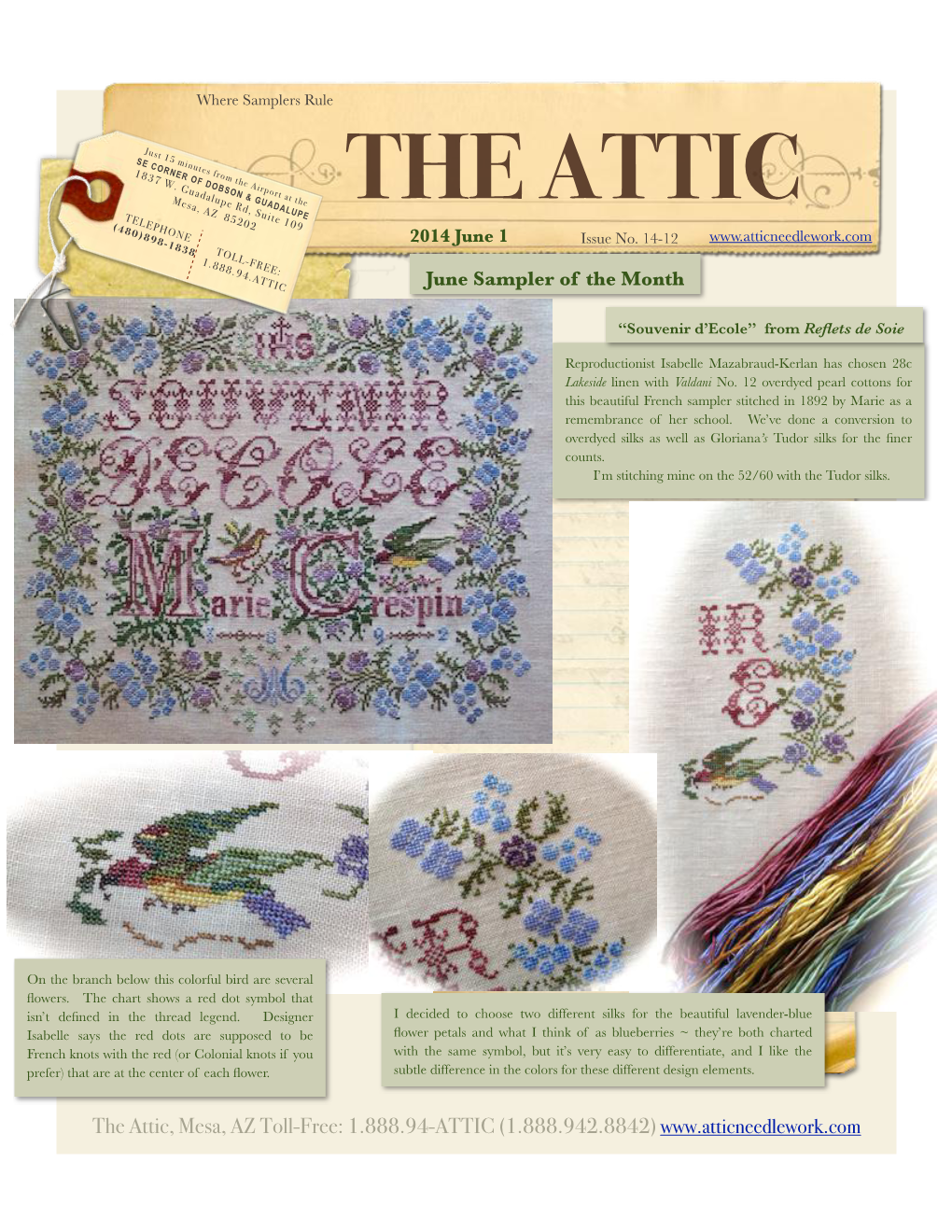 Attic Sampler Newsletter 06012014