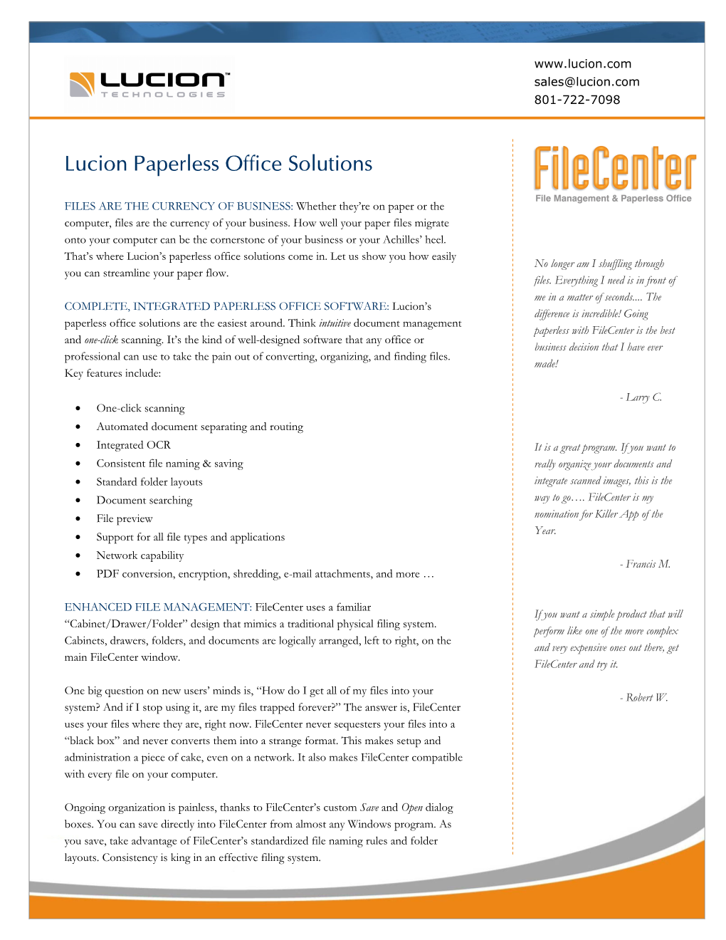 Lucion Paperless Office Solutions