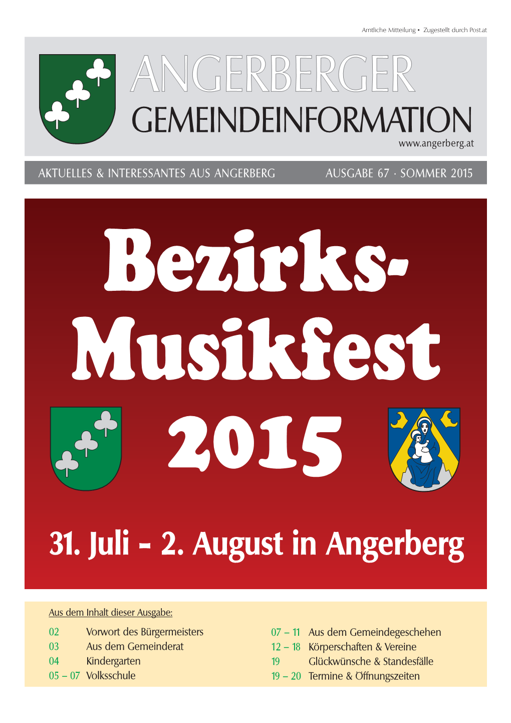 Ausgabe 67 / Sommer 2015