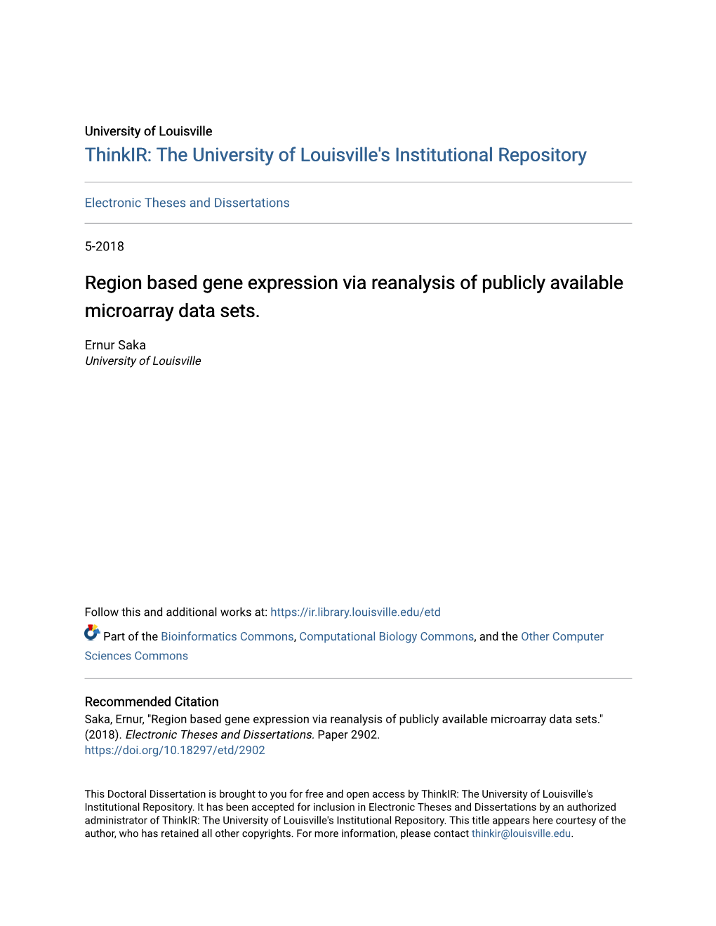 Region Based Gene Expression Via Reanalysis of Publicly Available Microarray Data Sets