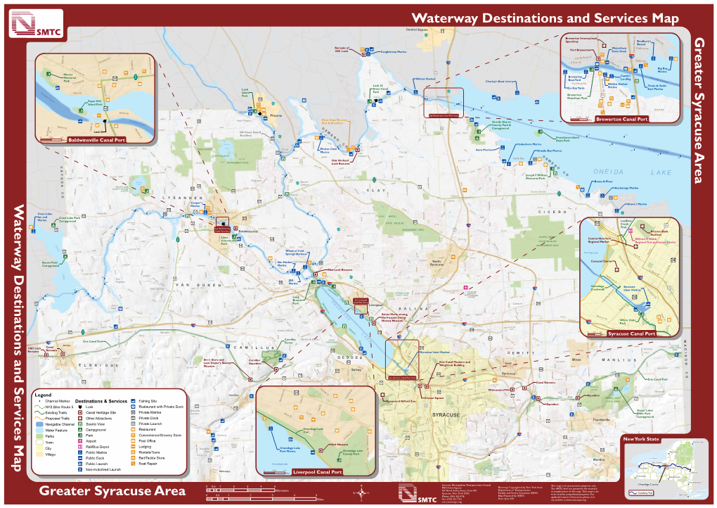 Greater Syracuse Area Waterway Destinations and Services