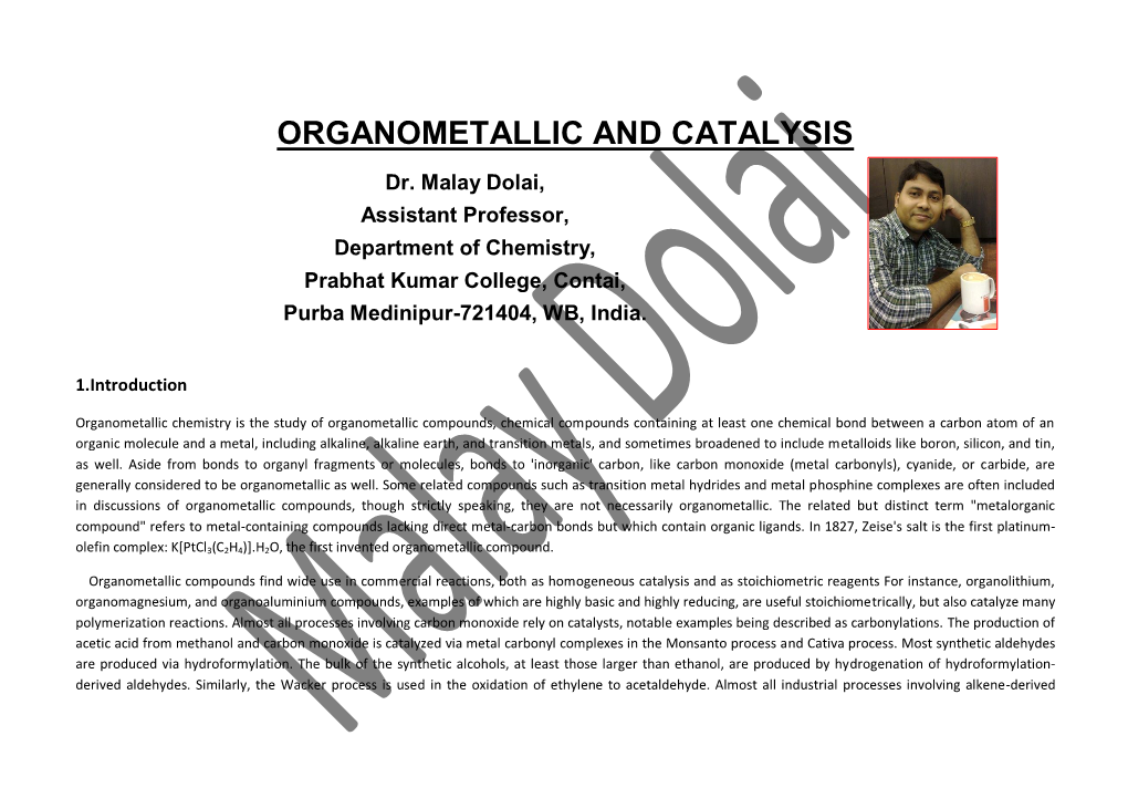 Organometallic and Catalysis