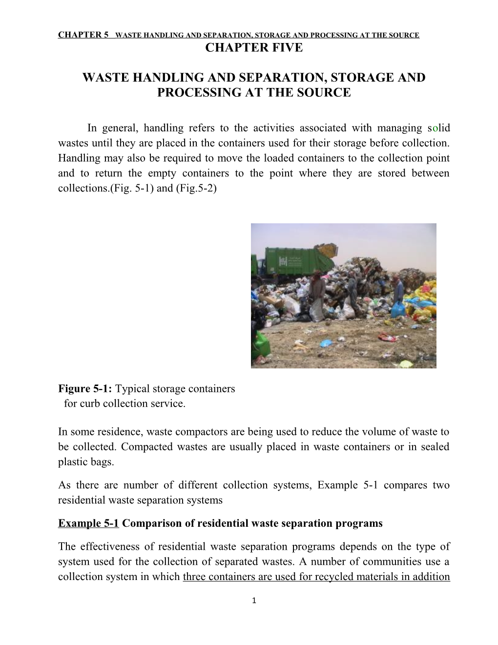 Chapter 5 Waste Handling and Separation, Storage and Processing at the Source