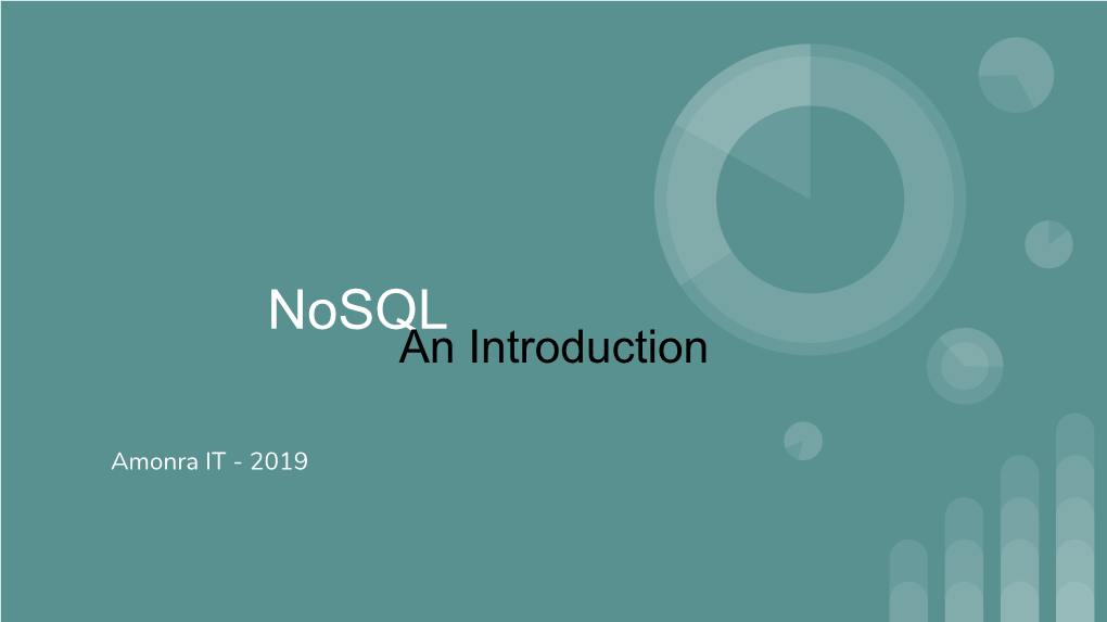 Introduction to Nosql