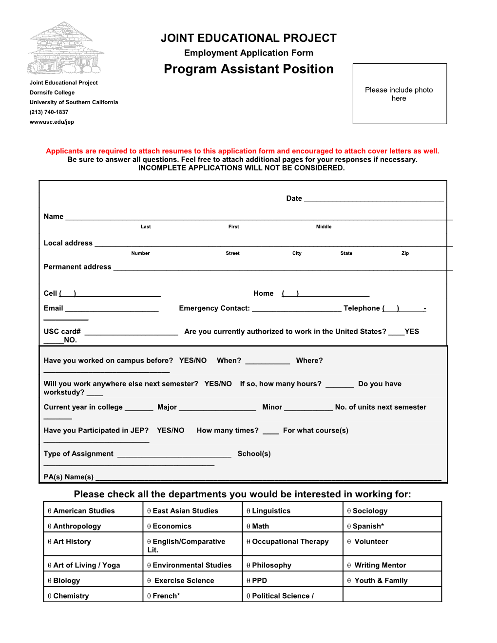 Sample Employment Application Form s2