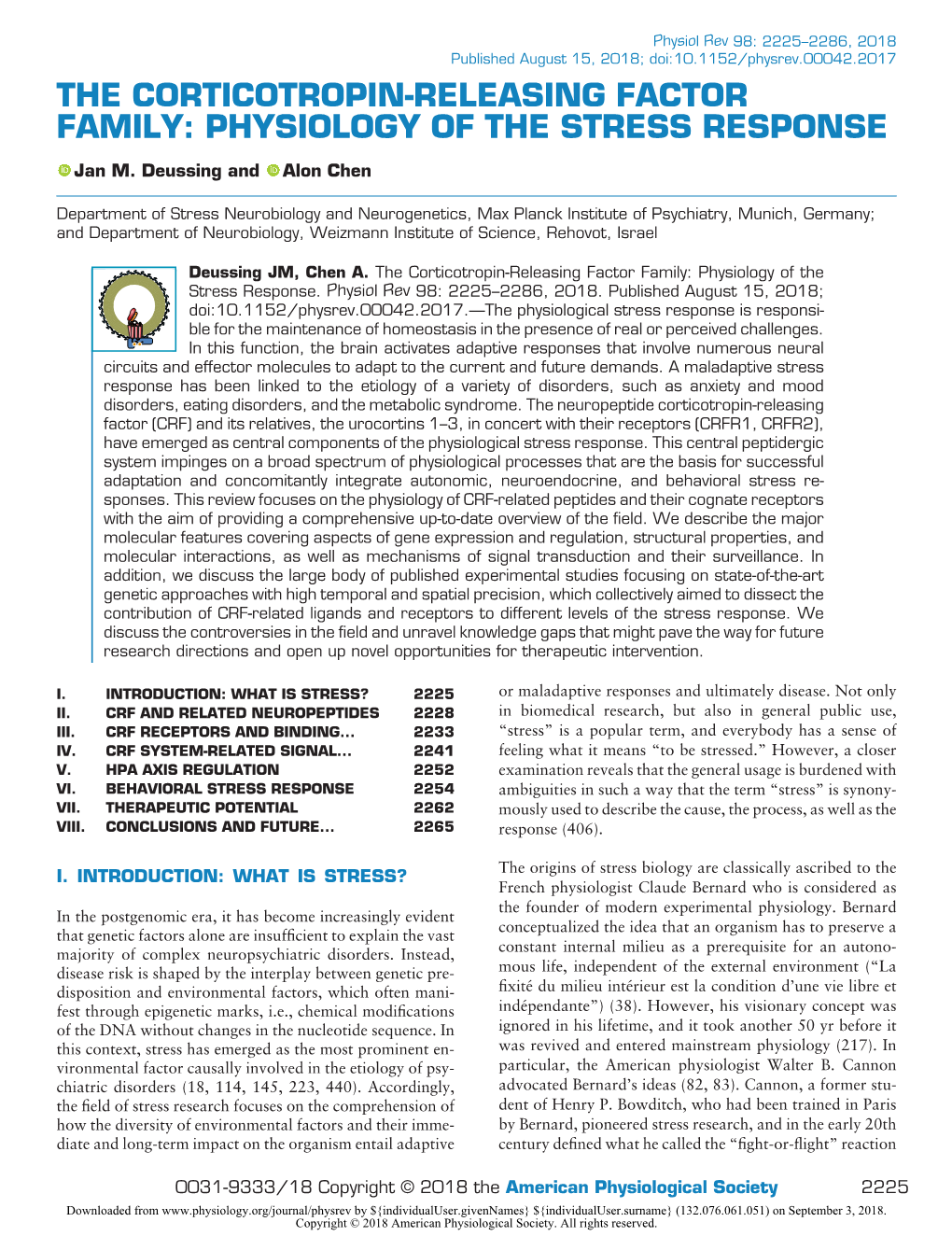 The Corticotropin-Releasing Factor Family: Physiology of the Stress Response