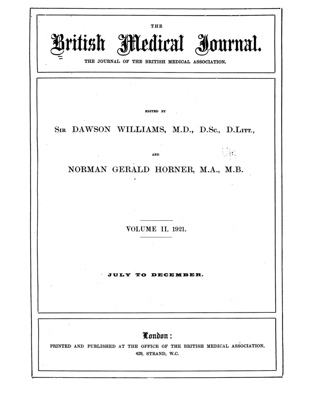 Jritisih Lfr1ai Q0urual. the JOURNAL of the BRITISH MEDICAL ASSOCIATION