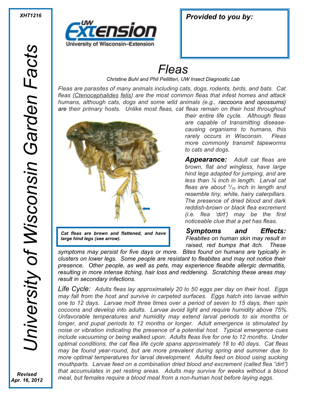 Christine Buhl and Phil Pellitteri, UW Insect Diagnostic Lab