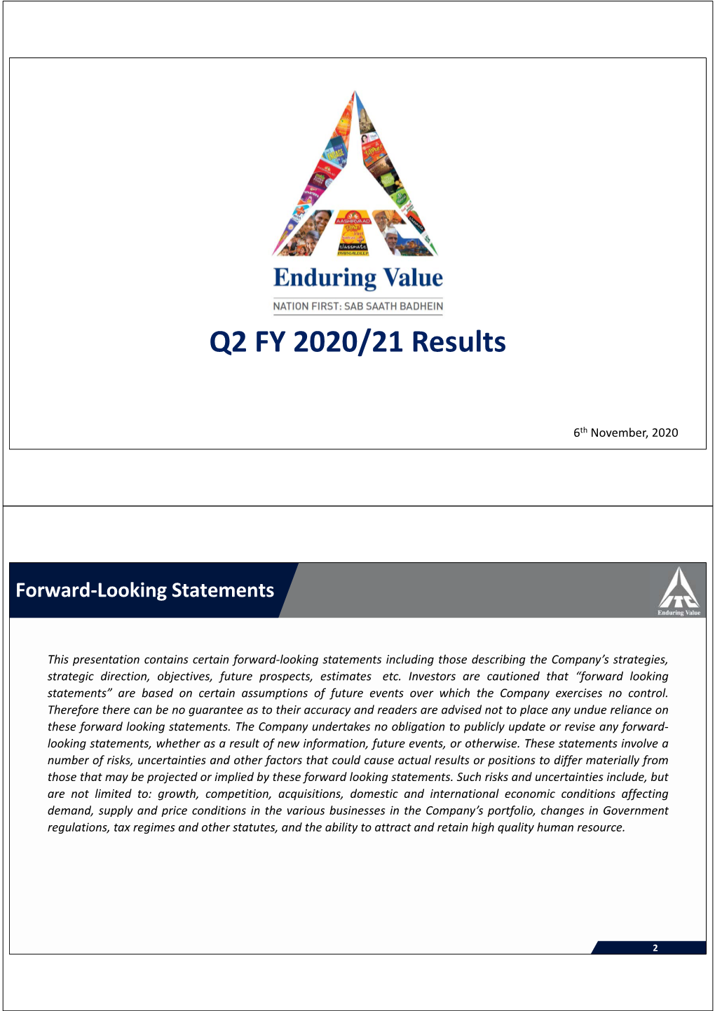 Q2 FY 2020/21 Results