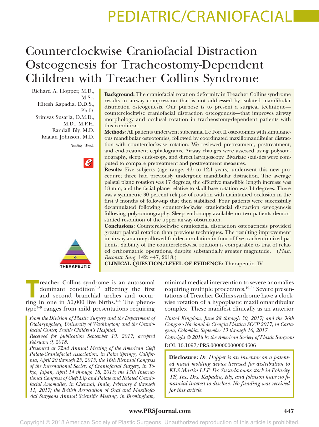 Pediatric/Craniofacial