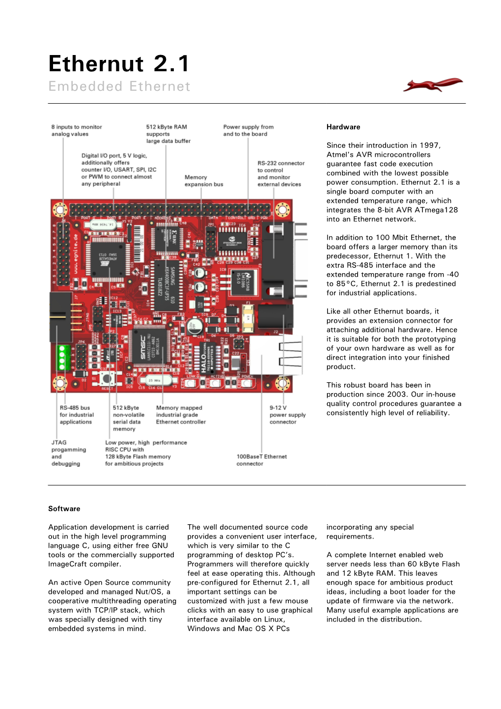 Ethernut 2.1 Embedded Ethernet