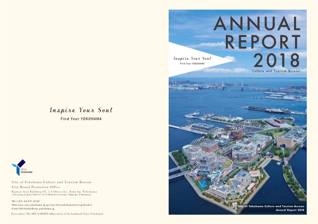 ANNUAL REPORT 2018 Culture and Tourism Bureau