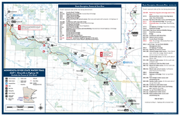 Map of Minnesota River State Water Trail from Ortonville to Highway 40