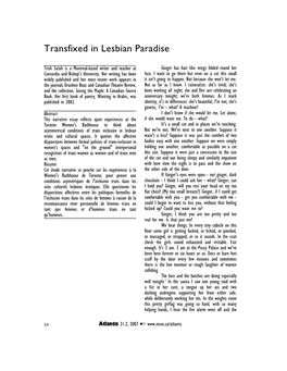 Transfixed in Lesbian Paradise