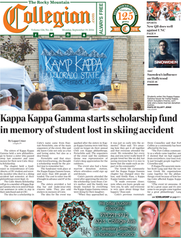 Kappa Kappa Gamma Starts Scholarship Fund in Memory of Student Lost in Skiing Accident