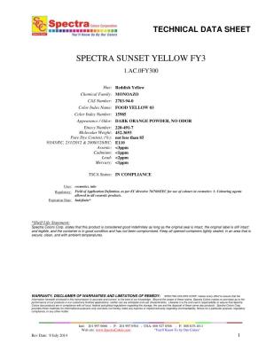 Spectra Sunset Yellow Fy3 1.Ac.0Fy300