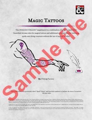 Magic Tattoos