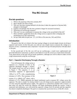 The RC Circuit