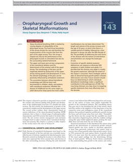 2016-Chapter-143-Oropharyngeal-Growth-And-Malformations-PPSM-6E-1.Pdf