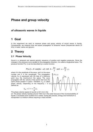 Phase and Group Velocity