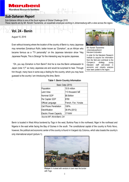 Vol. 24 - Benin