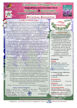 Clondalkin Village Christmas Newsletter 2020