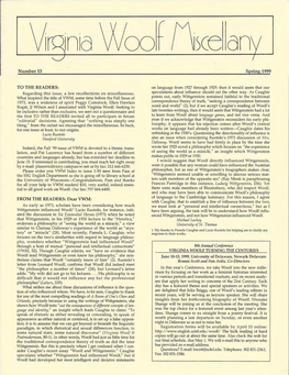 Virginia Woolf Miscellany, Issue 53, Spring 1999
