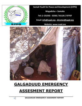 Galgaduud Emergency Assesment Report