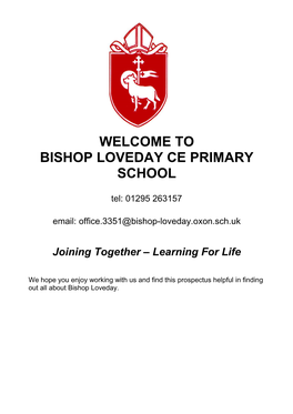 Welcome to Bishop Loveday Ce Primary School