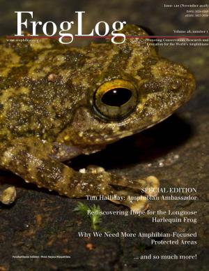 SPECIAL EDITION Tim Halliday: Amphibian Ambassador