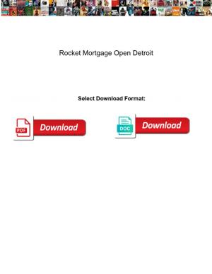 Rocket Mortgage Open Detroit