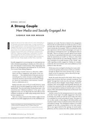 A Strong Couple New Media and Socially Engaged