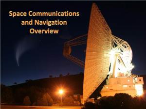 Space Communications and Navigation: Scan