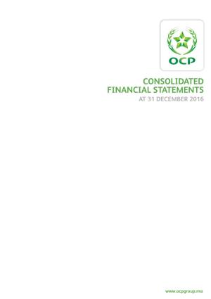 Consolidated Financial Statements at 31 December 2016