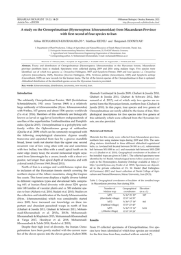 A Study on the Ctenopelmatinae (Hymenoptera: Ichneumonidae) from Mazandaran Province with First Record of Four Species to Iran