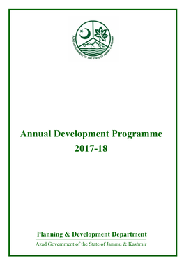 Annual Development Programme 2017-18 Table of Contents S