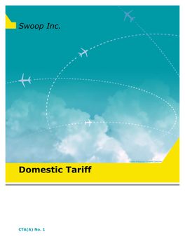 Swoop's Domestic Tariff