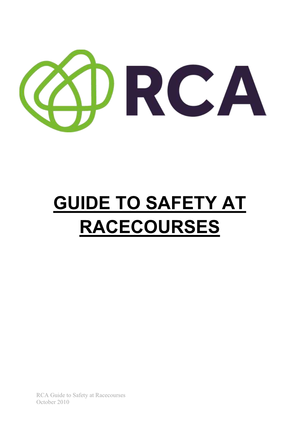 Guide to Safety at Racecourses