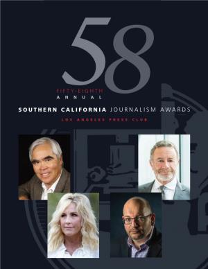 58Th Southern California Journalism Awards Bill Rosendahl Public Service Award