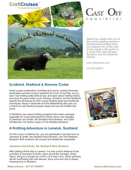 Scotland, Shetland & Norway Cruise a Knitting Adventure in Lerwick