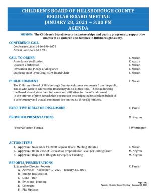 01-28-2021 Agenda Packet