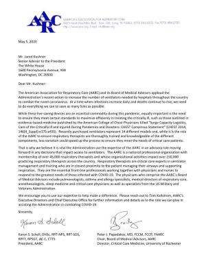 AARC Letter to Jared Kushner