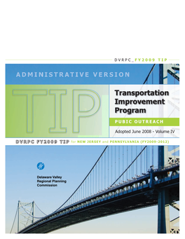 DVRPC FY 2009 Transportation Improvement Program (TIP)